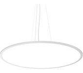 Ideal lux fly plafón led integrado colgante 90cm blanco, 4000k, ip40