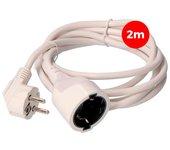 Cable alargador EDM 3 x 1,5 mm 2 m Blanco