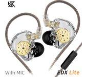 Original KZ EDX PRO/Lite Dynamic Earphones HIFI Heavy Bass Surround In Ear IEM Monitor Headphones Wired Sport Game Music Headset