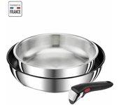 Poêle Tefal L9739102 Noir Acier inoxydable