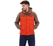 Superdry Chaleco Mountain Cuero Mix Naranja