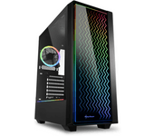 caja sharkoon  rgb lit 200rgb negro