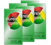 Durex - Preservativos Saboreame para Mayor Sensación, sabor fresa. naranja. platano, manzana, Pack 60 condones para un sexo seguro