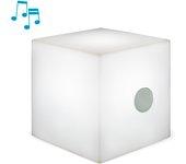 Cubo decorativo led cuby 45 play & music con batería