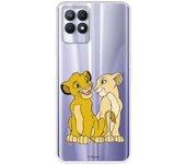 Funda Para Realme C11 2021 Oficial De Disney Simba Y Nala Silueta - El Rey León