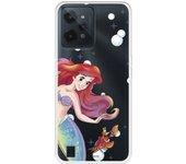 Funda Para Realme C31 Oficial De Disney Ariel Y Sebastián Burbujas - La Sirenita