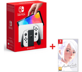 Nintendo Consola Nintendo Switch OLED Blanca, Mandos Blancos + Juego Another Code Recollection - (Versión ES)