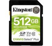 Kinsgton 512gb canvas select plus sd