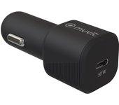 Muvit Cargador de Coche USB-C 30W Negro