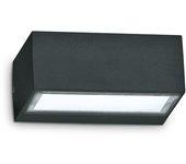 1 luz, aplique Twin Up Down para exterior, negro, IP44, G9 - Ideal Lux