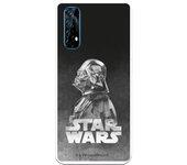 Funda para Realme 7 Oficial de Star Wars Darth Vader Fondo negro - Star Wars