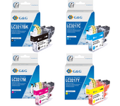 LC3217 Pack 4 tinta G&G generico Brother LC3217BK LC3217C LC3217M LC3217Y