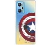 Funda para Realme GT Neo 2 Oficial de Marvel Capitán América Escudo Transparente - Marvel