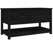 Mesa De Centro VIDAXL Negro Madera (102x49x55 cm )