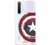 Funda para Realme X2 Oficial de Marvel Capitan América Escudo Transparente - Marvel