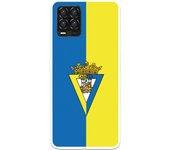 Funda para Realme 8 del Cádiz Escudo Fondo Bicolor - Licencia Oficial Cádiz CF