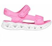 Sandalias Skechers Heart Lights para niñas en color rosa