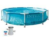 Piscina tubular de pvc redonda intex ø3.05x0.76 m