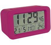 Reloj despertador led rosa