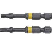 Dewalt DT70537T-QZ - Puntas Torsión de Impacto 2 x T20 y adaptador magnético con bloqueo