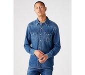 Wrangler Camisa Vaquera Denim Oscuro 1 Year Hombre