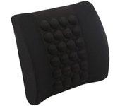 Cojin lumbar para asientos de coches sillas almohada cojin para cintura (negro)