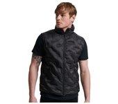 Superdry Chaleco Studios Heat Seal Negro