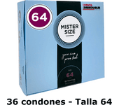 MISTER.SIZE Preservativos de 64 mm 36 unidades MISTER SIZE