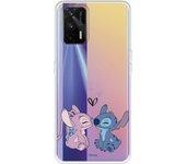 Funda para Realme GT Oficial de Disney Angel & Stitch Beso - Lilo & Stitch