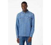 Camisa Vaquera Hombre Denim Azul Wrangler Icon