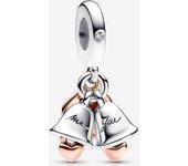 Pandora Charm Colgante Doble Campanas Boda