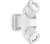 Xeno - Aplique de exterior 2 luces Blanco IP44, GU10 - Ideal Lux