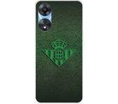 Funda para Oppo A78 5G del Real Betis Balompié Escudo Verde Fondo trama  - Licencia Oficial Real Betis Balompié