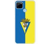 Funda para Realme C21Y del Cádiz Escudo Fondo Bicolor - Licencia Oficial Cádiz CF