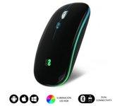 Ratón Inalámbrico Led Dual Flat Mouse