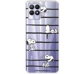 Funda Para Realme C11 2021 Oficial De Peanuts Snoopy Rayas - Snoopy