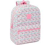 Mochila para Portátil MOOS Flores (Multicolor)