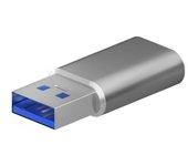 Aisens A108-0677 Mini Adaptador USB 3.2 Gen2 a USB 2.0 3A Gris