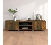 Mueble para TV Smoke Oak 140x40x35 cm Madera multicapa