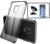 Kit Funda, Soporte y Protector de Cristal Templado Xiaomi Mi 10 Pro 5G SlimArmor Negro