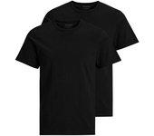 Camiseta jack and jones jacbasic 2 pack black hombre