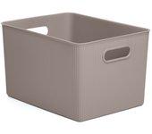 TATAY Baobab - Caja Organizadora Rectangular 22L Plástico PP05. Taupe