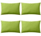 Almohadas de exterior 4 piezas 60x40 cm verde manzana