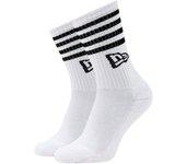 Calcetines new era stripe crew sock ne whi