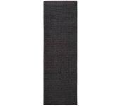 Alfombra de sisal natural negro 80x250 cm