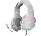 mars gaming auriculares mh222 rgb white