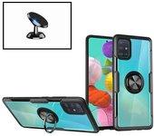 Kit Funda y Soporte Samsung GalaxyS10E Clear Armor Transparente y Negro