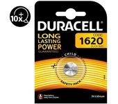 Duracell 10x Pilas de Botón, Batería Original Litio CR1220 CR1616 CR1620 CR2016 CR2025 CR2032 CR2430 CR2450, 1.5V Blister, Tecnología Baby Secure, Long Power