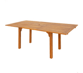 Aktive Mesa Extensible Acacia 150x100x74 Cm