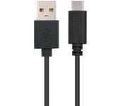 Cable USB 2.0 A A USB-C Negro 0,5m